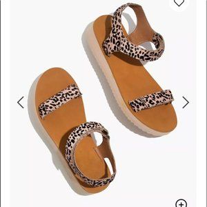 Madewell The Maggie Sandal in Spotted Calf Hair 8